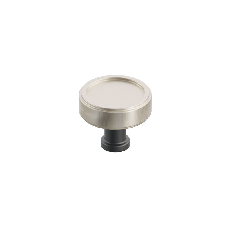 Pommeau de garde-robe Emtek, Noir mat / nickel satiné, 1 3/4"