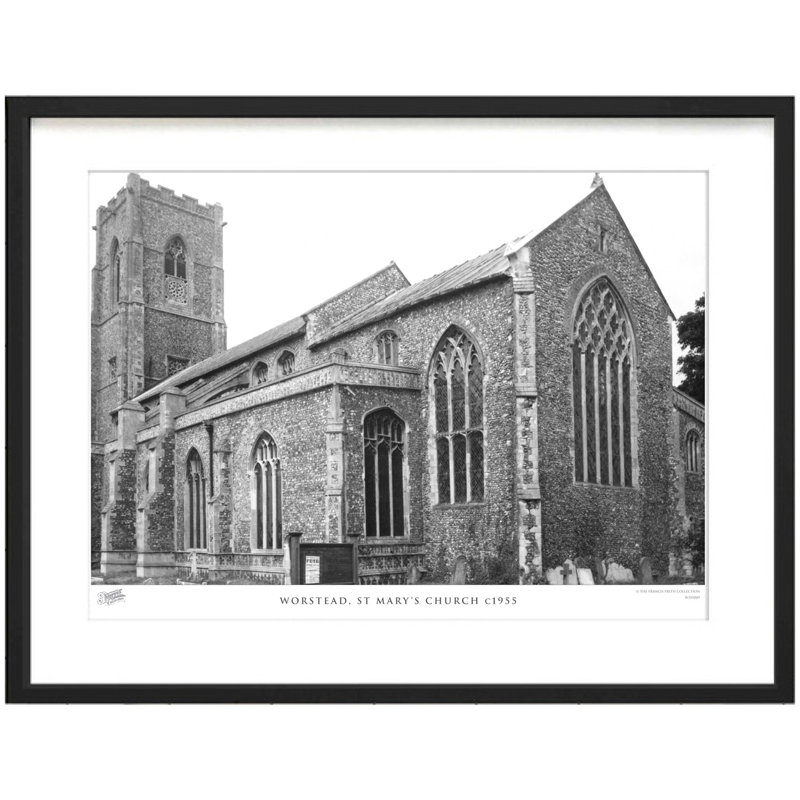 Worstead, St Mary's Church C1955 by Francis Frith - Single Picture Frame Print, 28cm H x 36cm W x 2.3cm D