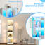 Vitrine 63 po avec portes en verre, application et vitrine à télécommande RVB avec synchro musicale-910104042
