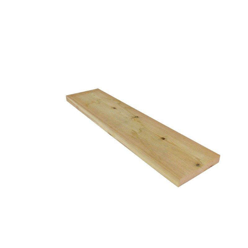 Green Treated UC3 Softwood Boarding Planed Smooth Stick Timber (L) 4.2M (W) 145Mm (T) 20Mm Pack Of 5 Pieces