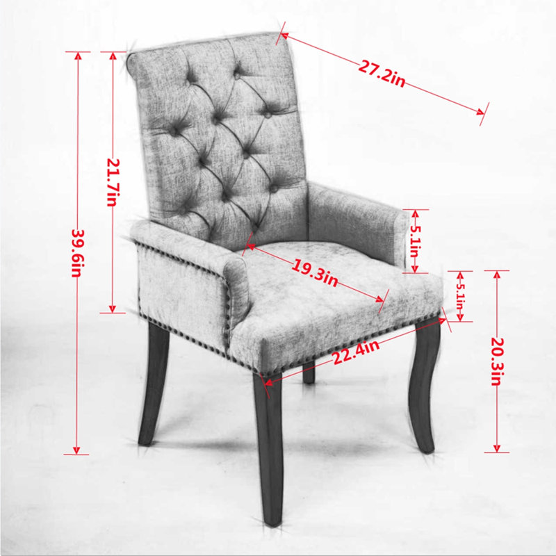 Chaise de salle à manger en chenille, Beige