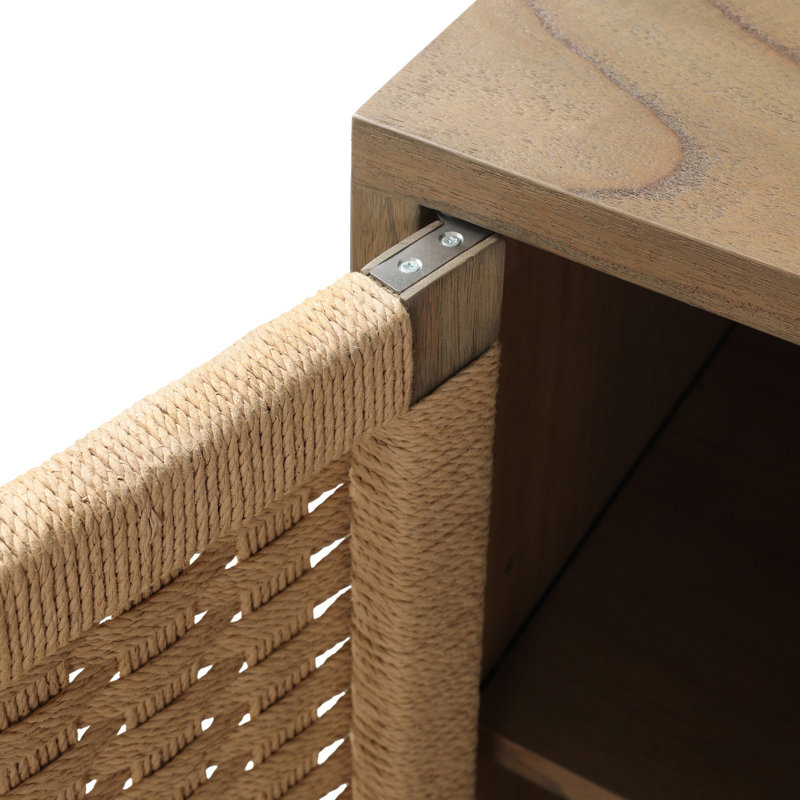 Macklin 82 in. W Sideboard, Sandy Mindi Veneer