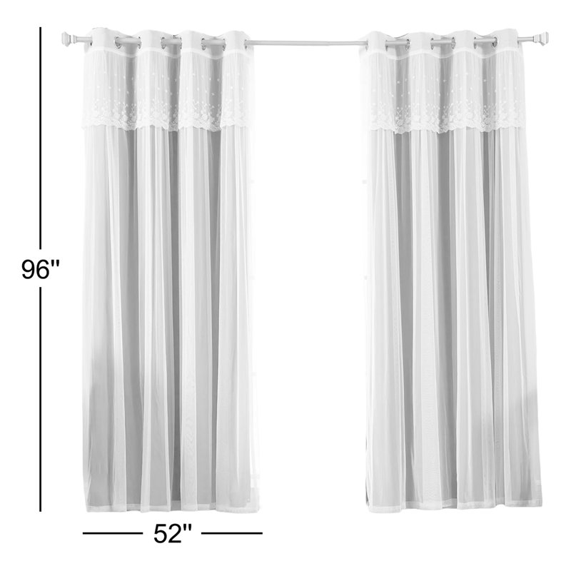 Paire de rideaux obscurcissant et isolant avec œillets Crenshaw, Lilas, L 52 po x H 96 po