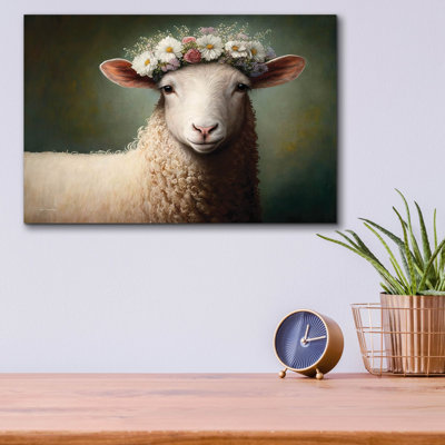 «Sheep Queen» par Seven Trees Designs, art mural en verre acrylique