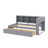 Twin-Size Wooden Daybed With 2 Drawers, A Storage Rack, And USB Charging Ports-259044086