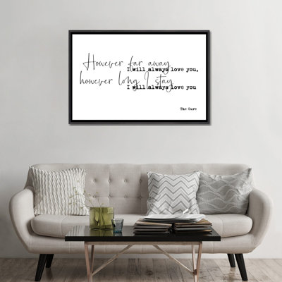« Love Song »-impression d’art textuel