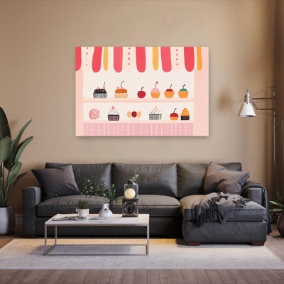 Sweet Bakery Treats Colorful Whimsical Contemporary Wall Art Print