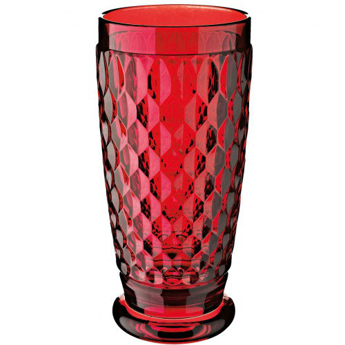Villeroy & Boch Boston Crystal Drinking Glass, Red, 13 oz.