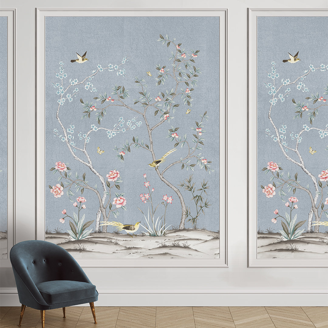 Mariolita Self-Adhesive Wallpaper Double Roll, Ice Blue