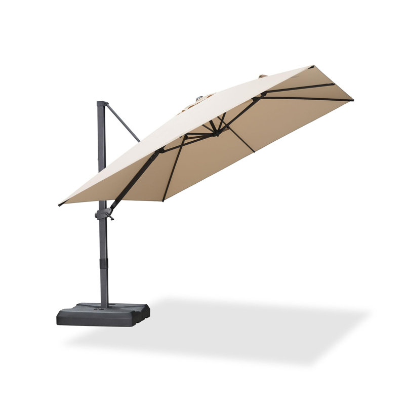 3m Square Cantilever Parasol, Khaki