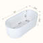 Baignoire autoportante 67 po en acrylique, baignoire profonde avec trop-plein et drain 67 po.-126173826