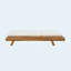 Ensemble de méridienne en bois d'acacia 4 pouces réglable Coussin résistant à l'eau 4 positions