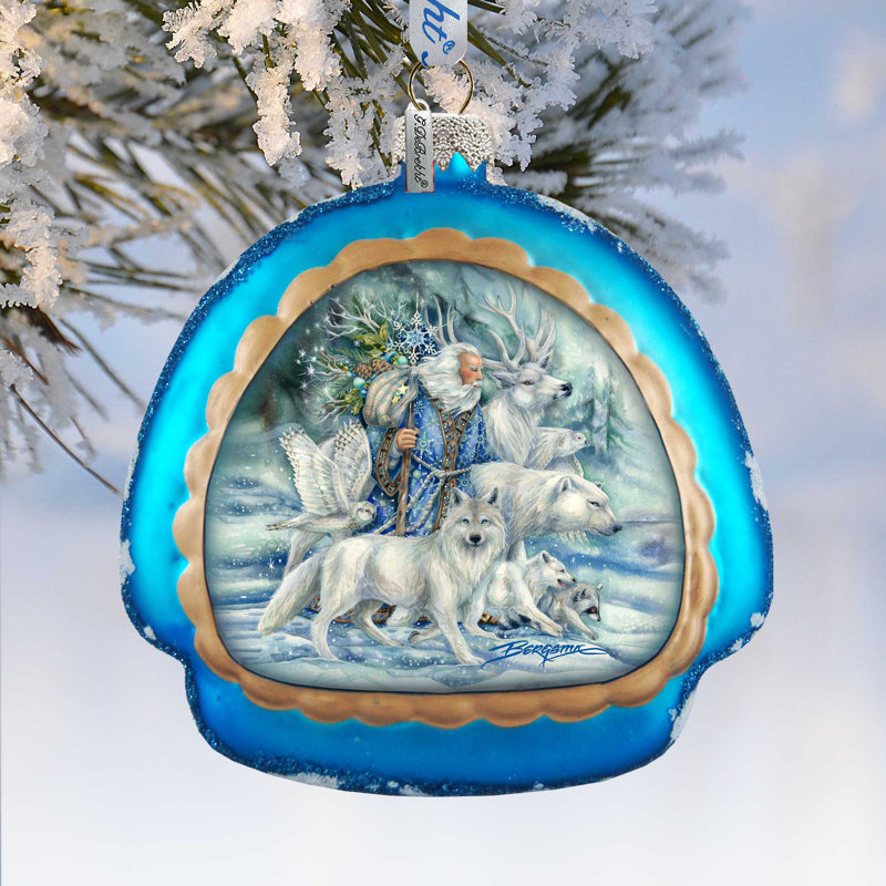 4'' Handmade Glass Animals Holiday Shaped Ornament