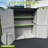 Outdoor Storage Shed With Metal Frame,Large Wooden Tool Cabinet With Adjustable Shelfs, House Garden Shed For Backyard Garden Patio Lawn-114985303