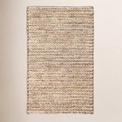 Jute Woven Natural Hand-Woven Jute Rug