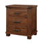 Table de chevet en bois récupéré pour chambre à coucher, style rustique, option 3 tiroirs