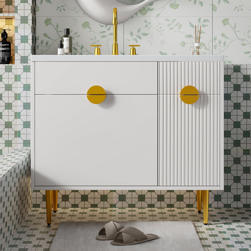 Meuble-lavabo 36 po avec lavabo en résine