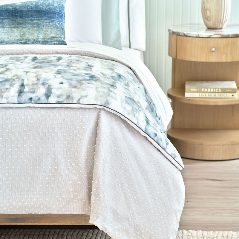 Camille Cotton Baffle Box Stitch Dots Comforter, Daybed Comforter