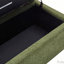Banc de rangement bouclé avec couvercle rabattable