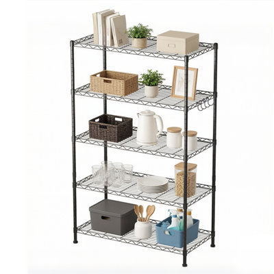 5 Tier Adjustable Wire Shelving Unit