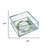 6" Silver Glass Christmas Vanity Tray