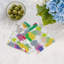 Paint Splatter Hemstitch Cocktail 6" Linen/Cotton Napkin
