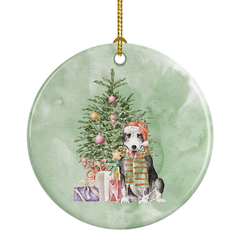 Ornement suspendu Christmas Bull Terrier
