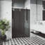 Porte de douche coulissante sans cadre avec verre teinté 3/8 po l 56-60 po x H 74 po Elan-98714662