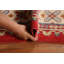 Tapis unique en laine noué à la main 6 pi 11 po x 9 pi 8 po nouvel âge en rouge / beige / bleu