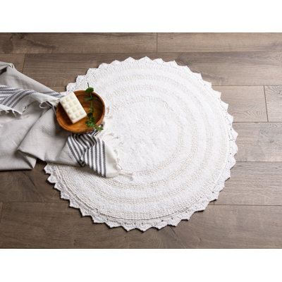 Lisk Cotton Blend Bath Rug