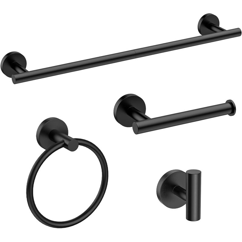 4-Piece Stainless Steel Bathroom Hardware Set