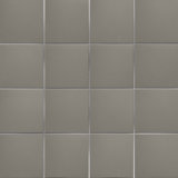 Quarry 6"x 6" Ceramic Floor and Wall Klinker Tile in Gray