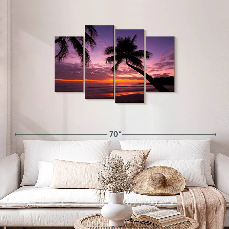 Coucher de soleil Harnek Palm Koh Samui, H 27 po x l 43 po