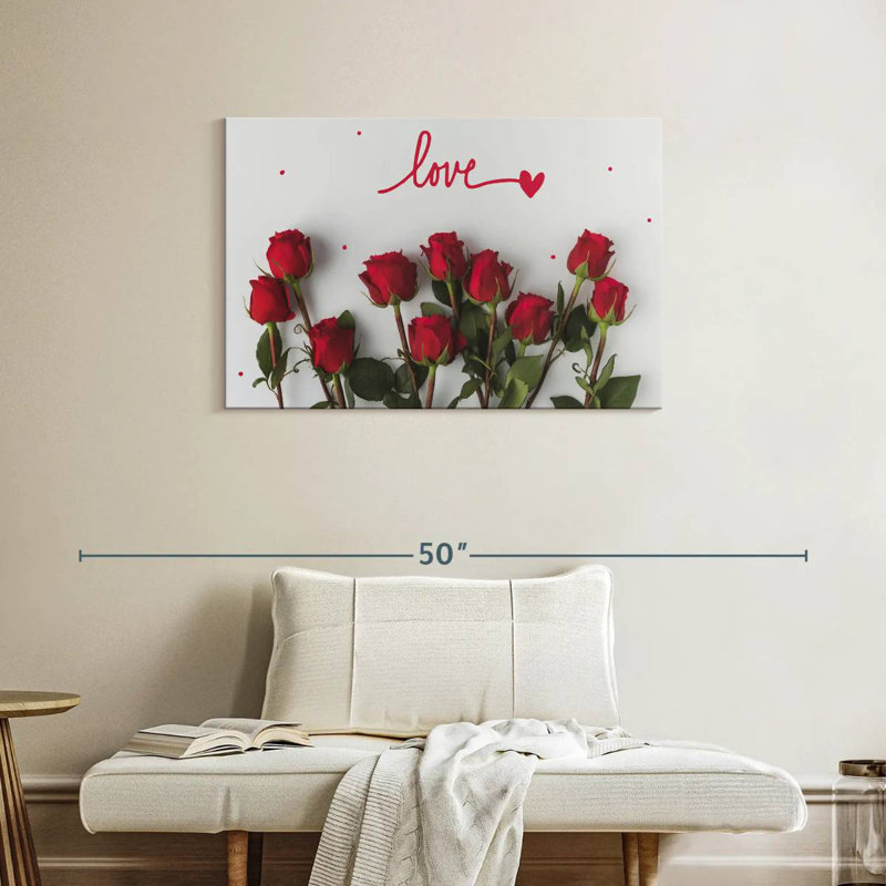 Harnek Love Red Roses, H 24 po x l 36 po