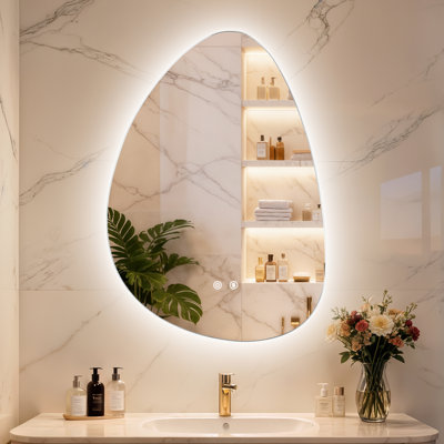 Miroir de salle de bain sans cadre