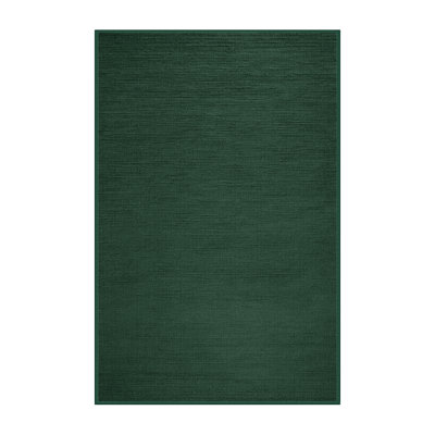 Tapis vert uni lavable à la machine