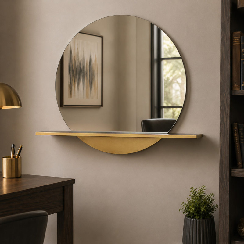 Falco Mirror with Shelves, 28" x 35"