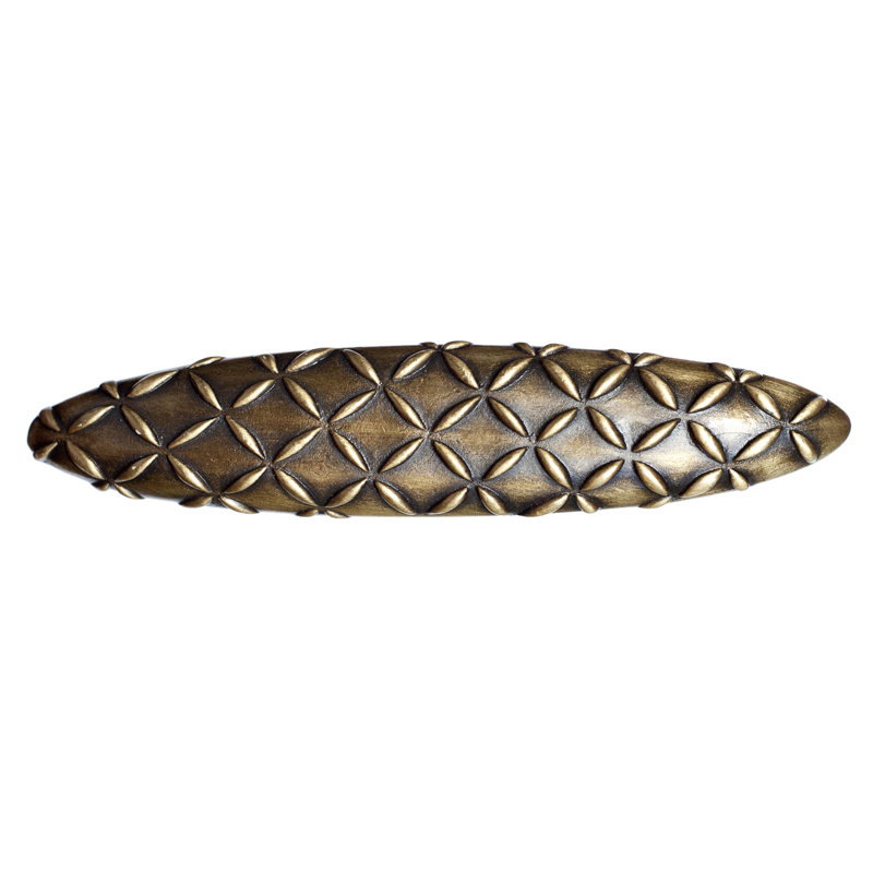 Diamondback Arch Pull, Antique Brass