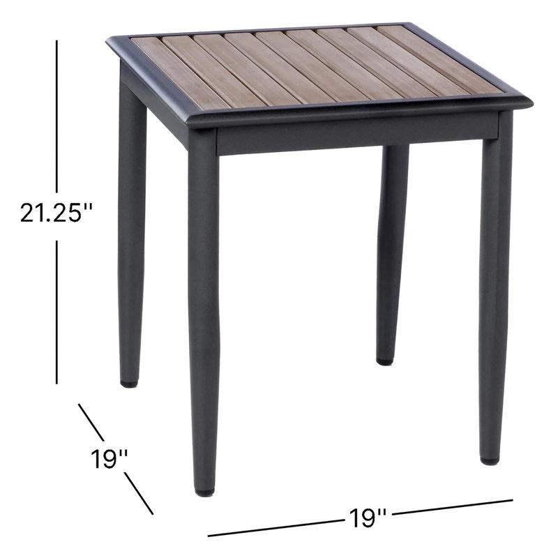 Oden Outdoor Square Side Table