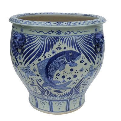 Pot à fleurs Koi Fish