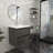 23.4'' Single Bathroom Vanity with Acrylic Top-231461825