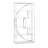 70.8 inch Tall Bookshelf, White-1108989541