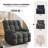 38.19" Wide Chenille Modern Upholstered Manual Swivel Recliner, Standard Recliner, Widened Width, 360° Swivel and Tuxedo Armrests-1478371781