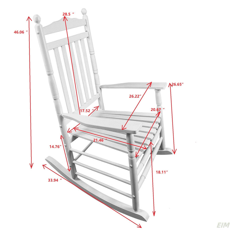 Chaise berçante pour adulte balconnet porche
