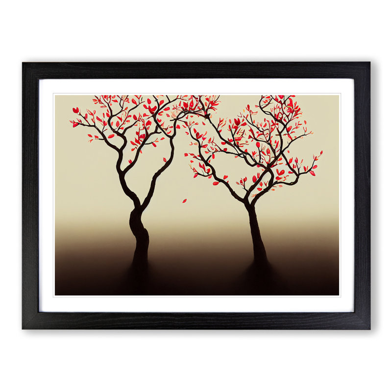 Angelical Apple Trees - Framed Print, Black, 34cm H x 46cm W x 2cm D
