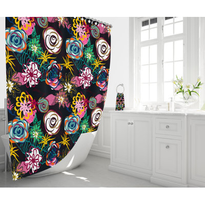 Clubmoss Floral Shower Curtain