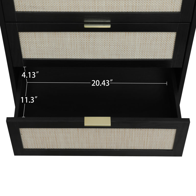 Commode 3 tiroirs 23,62 po Alsaedi
