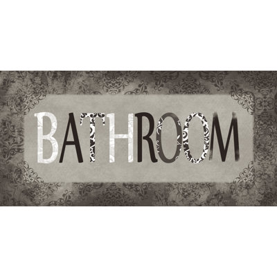 Black Bathroom - Graphic Art Print