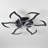32" Modern Flower Flush Mount Ceiling Fan with LED Light and Remote Control (Black)