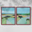 «Bright Coloured Countryside III», reproduction encadrée de qualité supérieure - prête à être accrochée - aucun clou requis - aucun clou requis-1072899242-1072899238